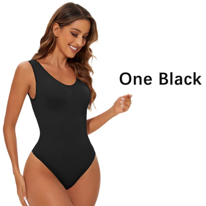 Elevate Your Silhouette with Our Seamless Shapewear Bodysuit Thong - Ultimate Tummy Control for a Flawless Fit!