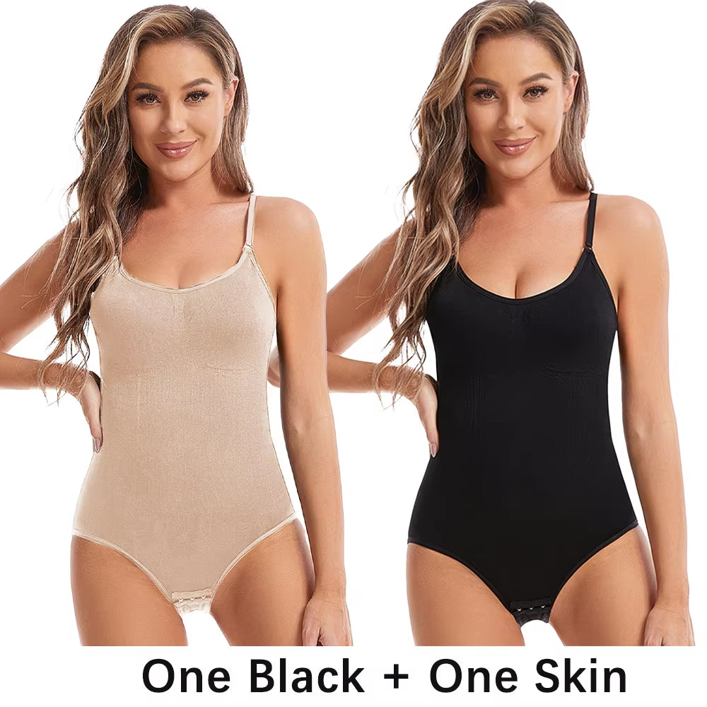 Elevate Your Curves with Our Seamless Slimming Butt Lifter Bodysuit - Stylish Shapewear Featuring an Open Crotch Design for Unmatched Comfort