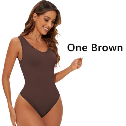 Elevate Your Silhouette with Our Seamless Shapewear Bodysuit Thong - Ultimate Tummy Control for a Flawless Fit!