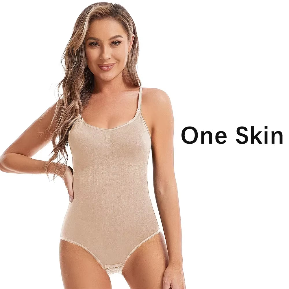Elevate Your Curves with Our Seamless Slimming Butt Lifter Bodysuit - Stylish Shapewear Featuring an Open Crotch Design for Unmatched Comfort