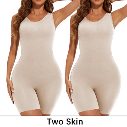 Elevate Your Silhouette with POKARLA Sexy Full Coverage Bodysuit Shapewear - Seamless Thigh Slimming Jumpsuit for Ultimate Comfort and Style