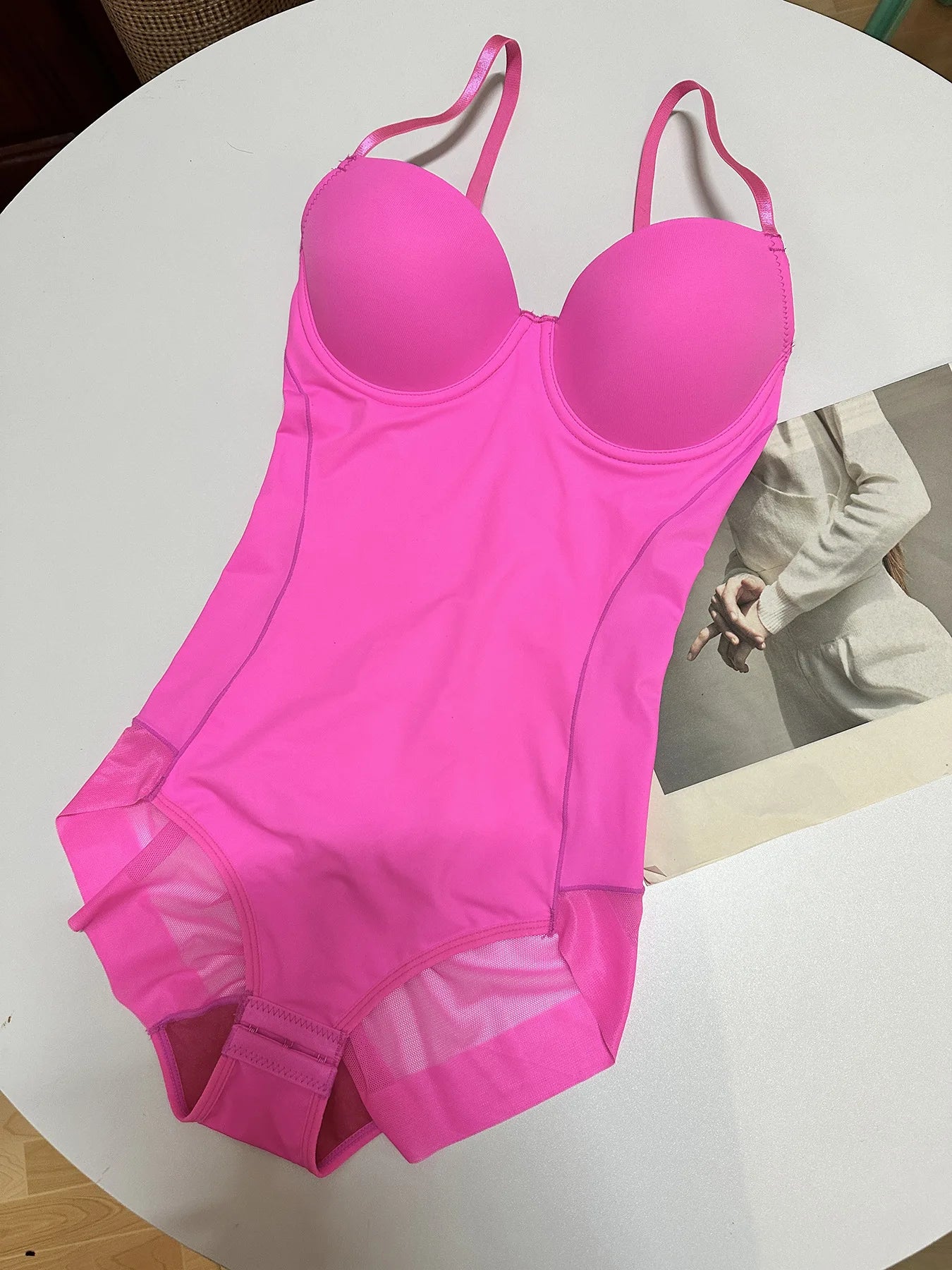 Elevate Your Silhouette with Our Thin Shapewear Bodysuit Featuring Built-in Bra and Tummy Control for Postpartum Slimming