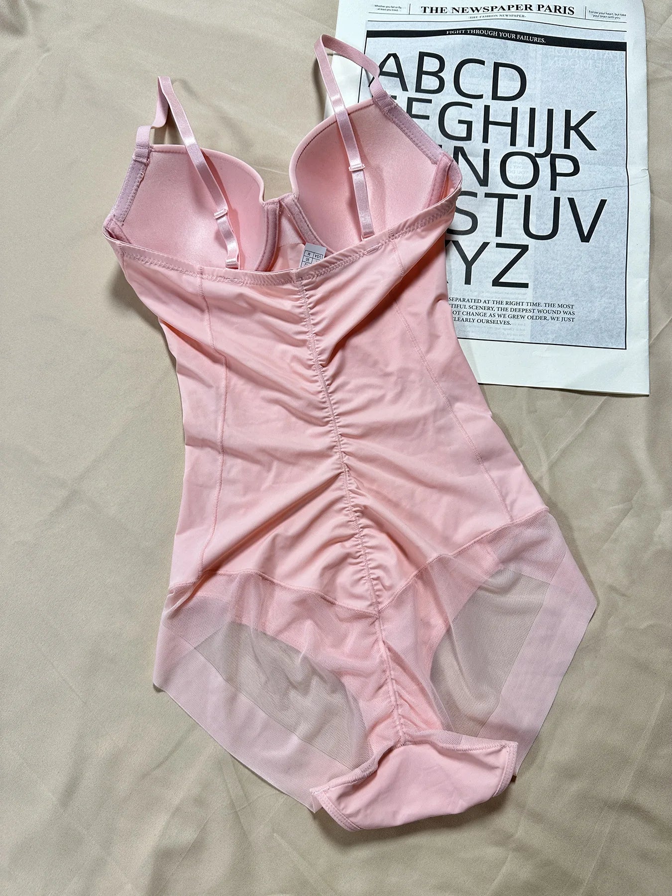 Elevate Your Silhouette with Our Thin Shapewear Bodysuit Featuring Built-in Bra and Tummy Control for Postpartum Slimming