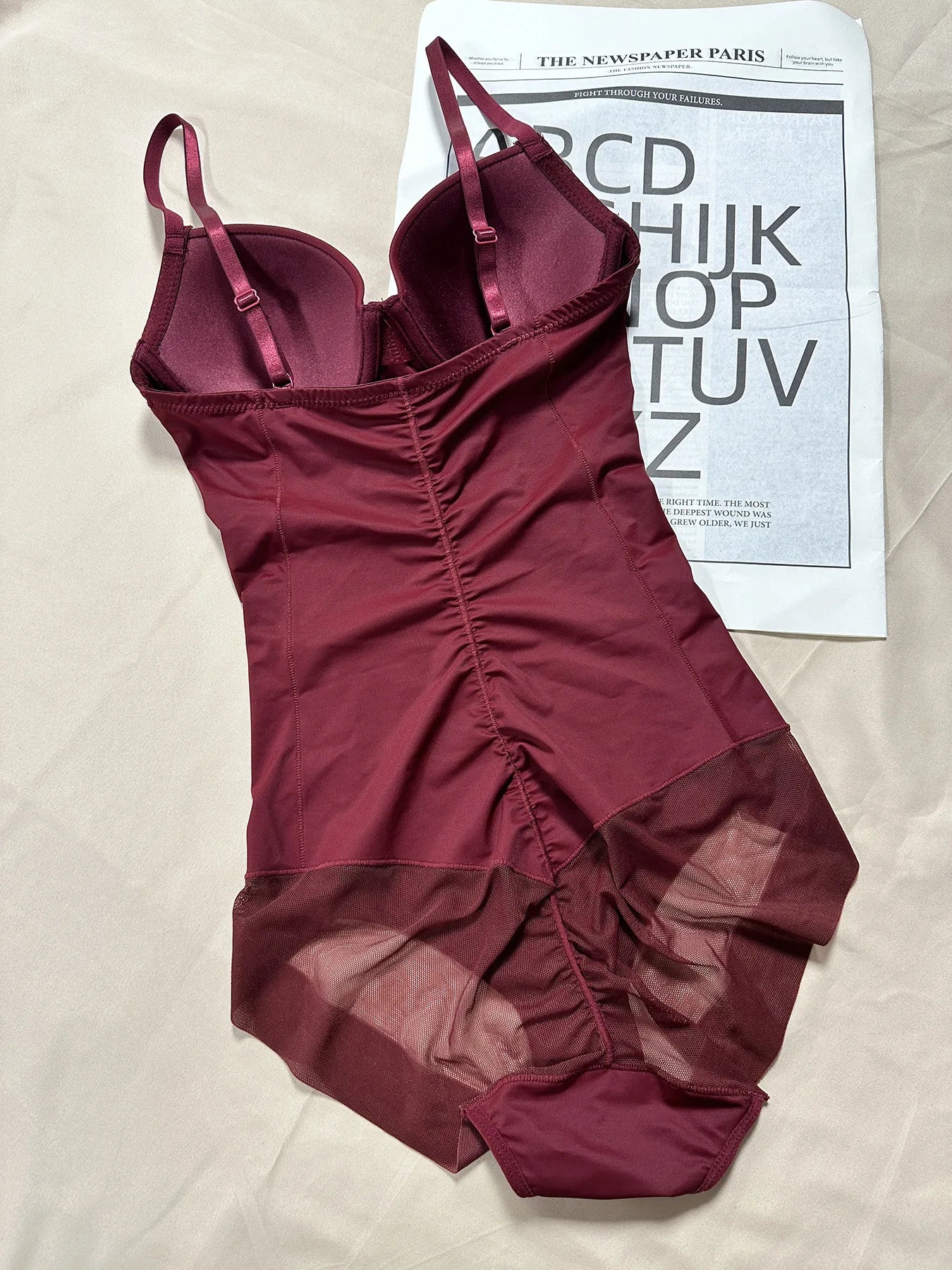 Elevate Your Silhouette with Our Thin Shapewear Bodysuit Featuring Built-in Bra and Tummy Control for Postpartum Slimming
