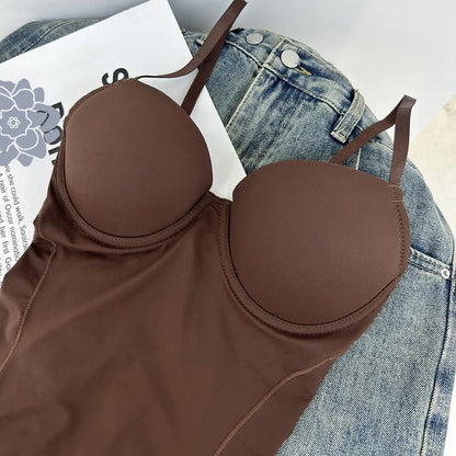 Elevate Your Silhouette with Our Thin Shapewear Bodysuit Featuring Built-in Bra and Tummy Control for Postpartum Slimming