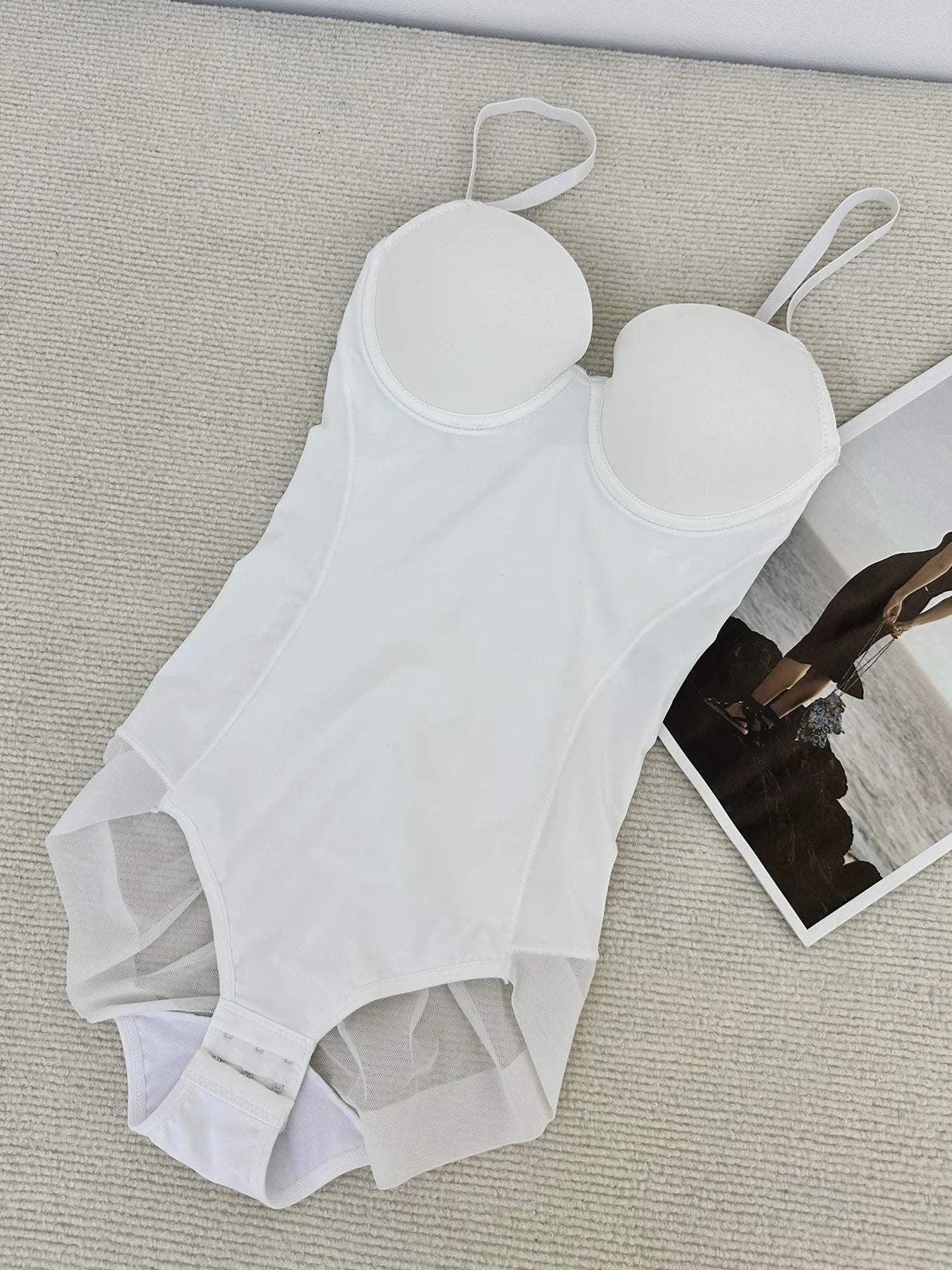 Elevate Your Silhouette with Our Thin Shapewear Bodysuit Featuring Built-in Bra and Tummy Control for Postpartum Slimming