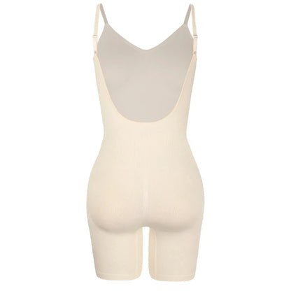 Elevate Your Silhouette with Our Low Back Bodysuit Shapewear - Mesh Butt Lifter for a Flawless Fit and Smooth Body Shape