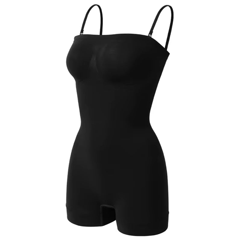 Transform Your Silhouette with Our Strapless Off-Shoulder Bodysuit Shapewear - Tummy Control & Adjustable Comfort for Every Occasion