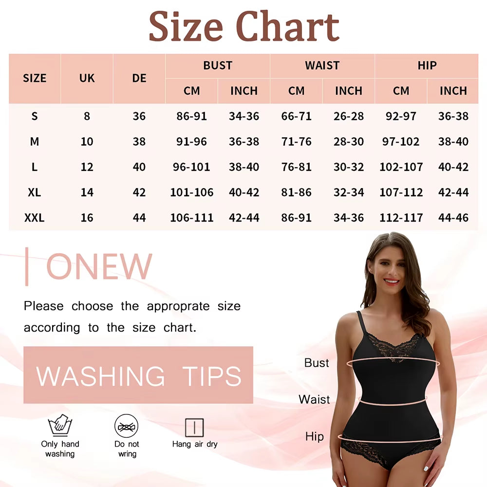 Elevate Your Silhouette with Our Lace Shapewear Bodysuit - The Ultimate Slimming Solution for Women!